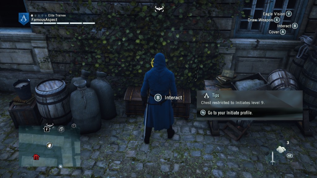 Assassin's Creed Unity initiates chest