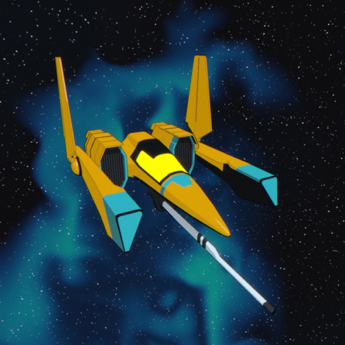 A corvette class spaceship from Void Runners