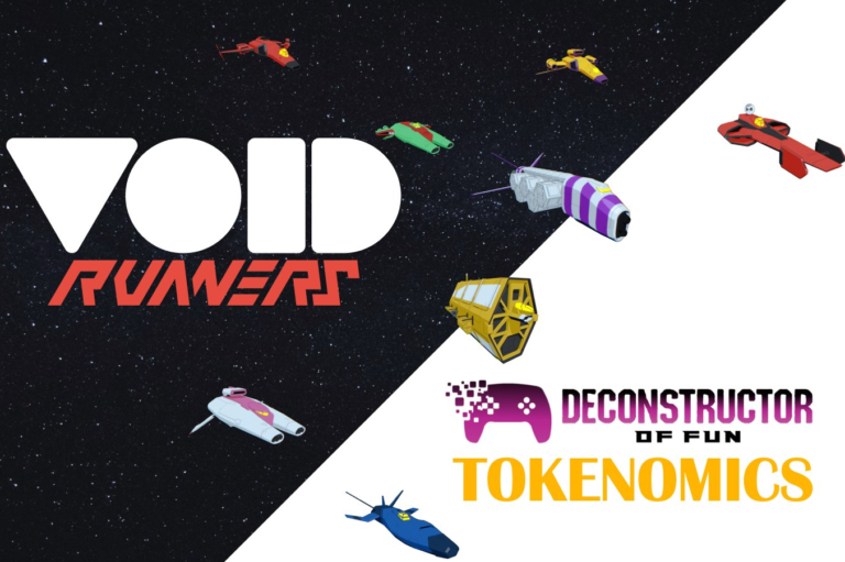 A decorative banner showing the Void Runners / Deconstructor of Fun collaboration