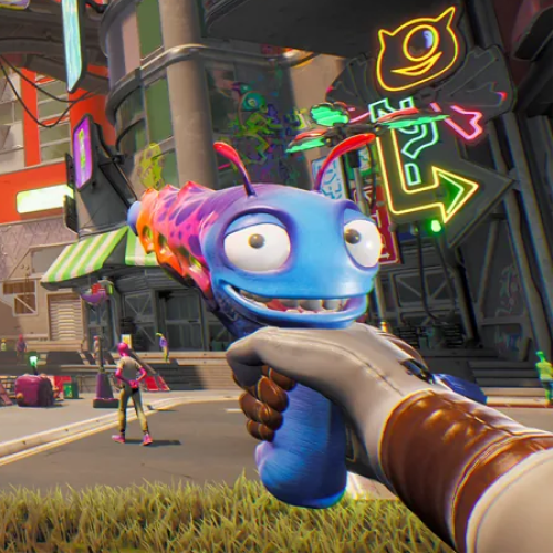 a goofy, talking gun from Justin Roiland's High on Life